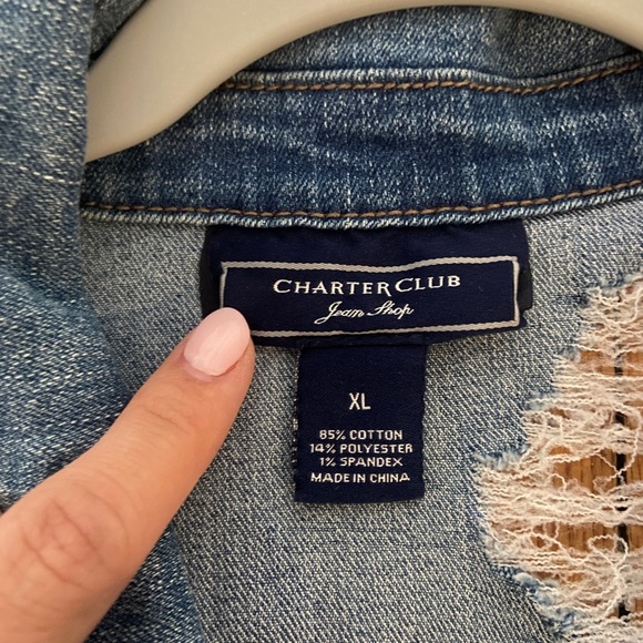 Distressed Jean Jacket - Picture 3 of 3